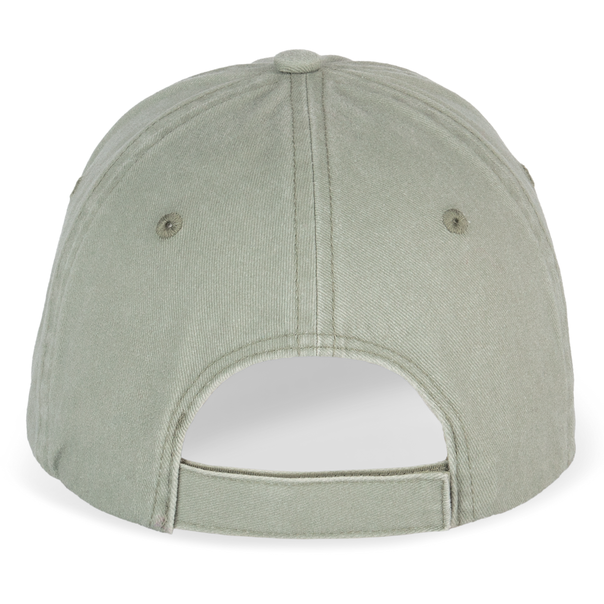 NS040 - Gorra ecorresponsable efecto lavado unisex - Washed Almond Green - trasera