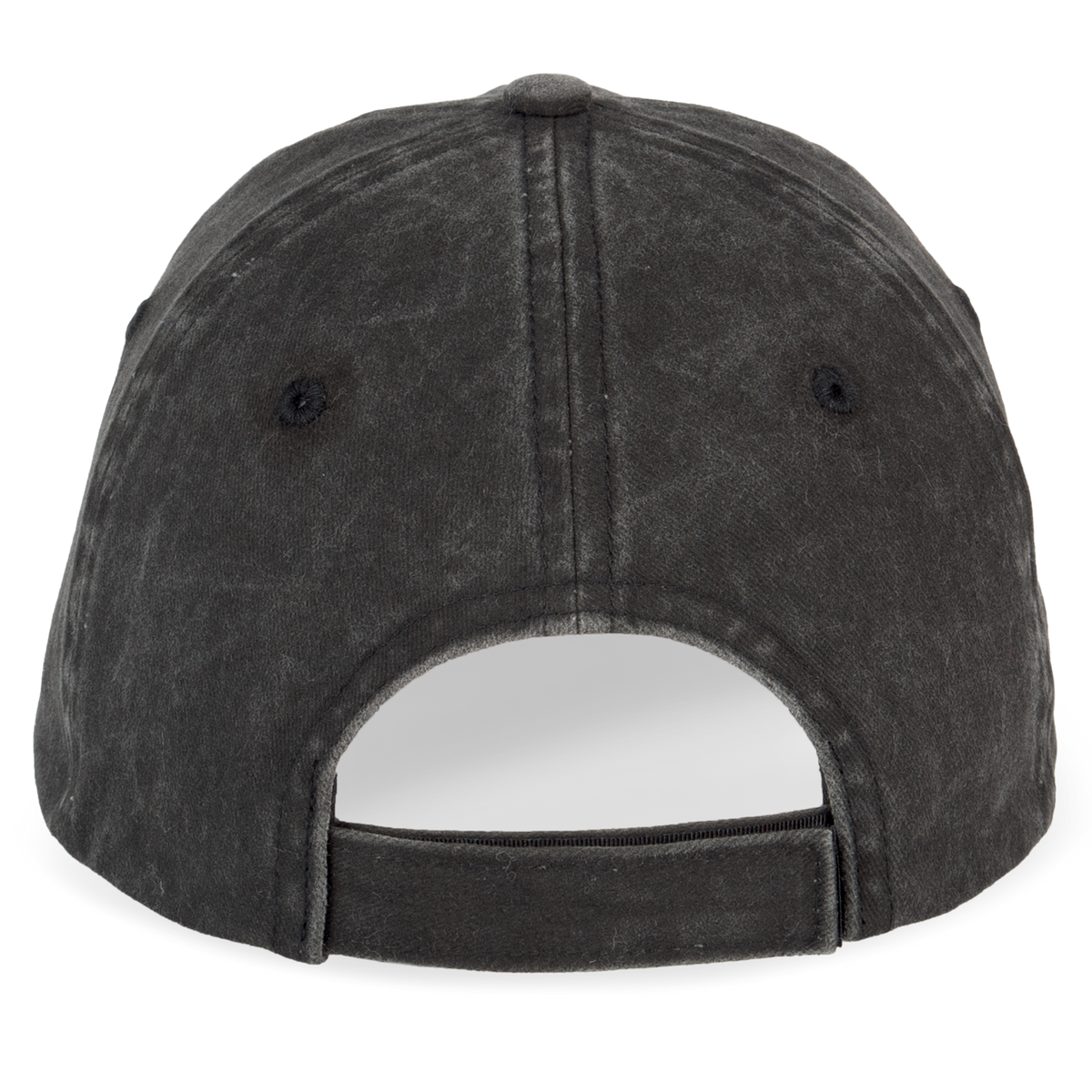 NS040 - Gorra ecorresponsable efecto lavado unisex - Washed black - trasera
