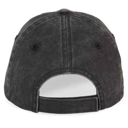 NS040 - Gorra ecorresponsable efecto lavado unisex - Washed black - trasera