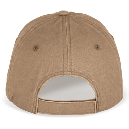 NS040 - Gorra ecorresponsable efecto lavado unisex - Washed Dark Camel - trasera