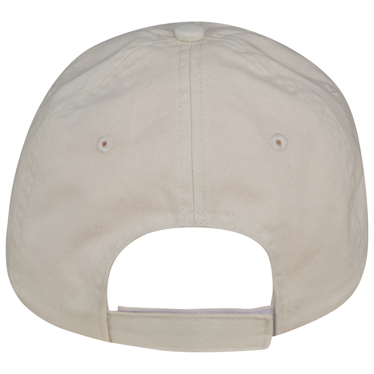 NS040 - Gorra ecorresponsable efecto lavado unisex - Washed Ivory - trasera