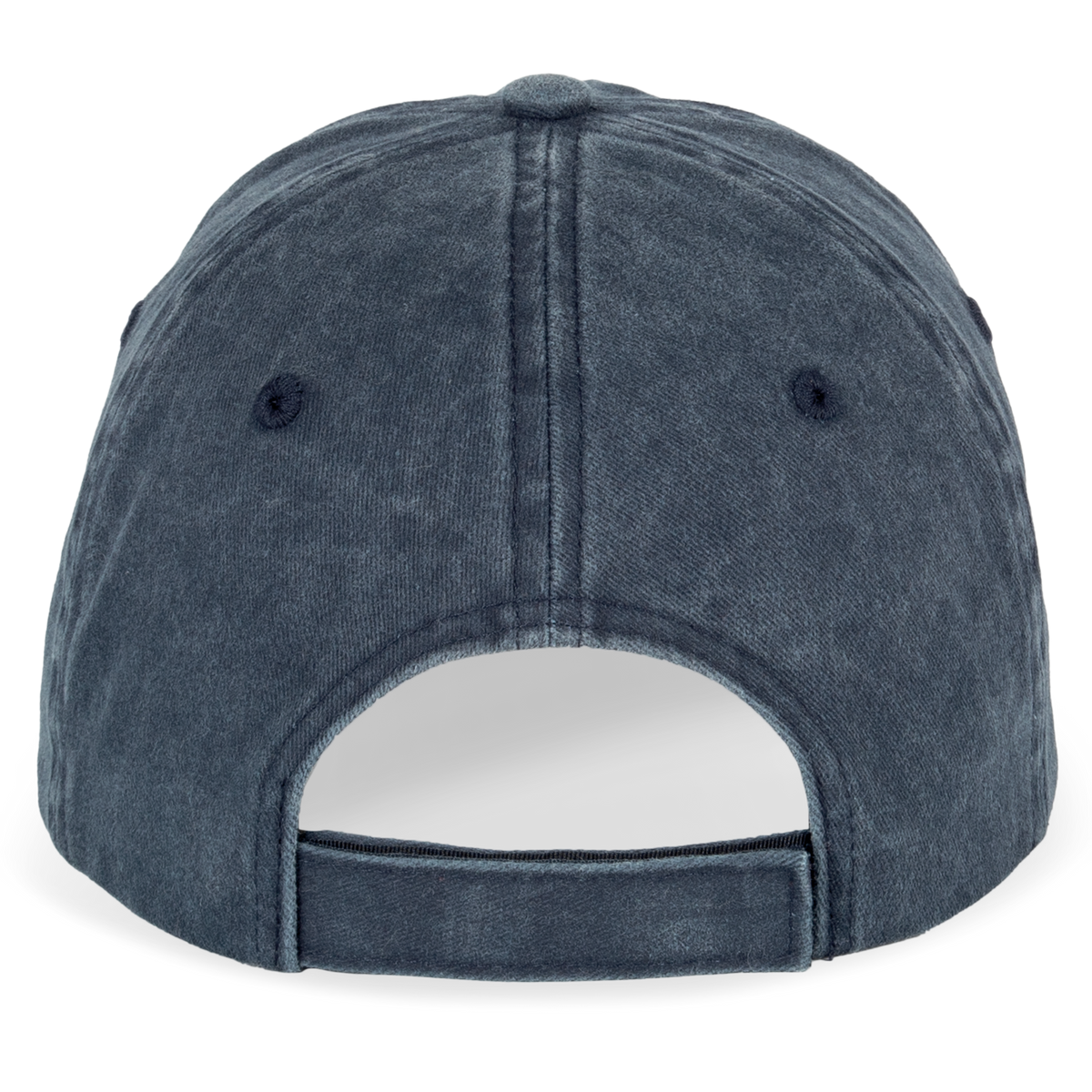 NS040 - Gorra ecorresponsable efecto lavado unisex - Washed Navy Blue - trasera