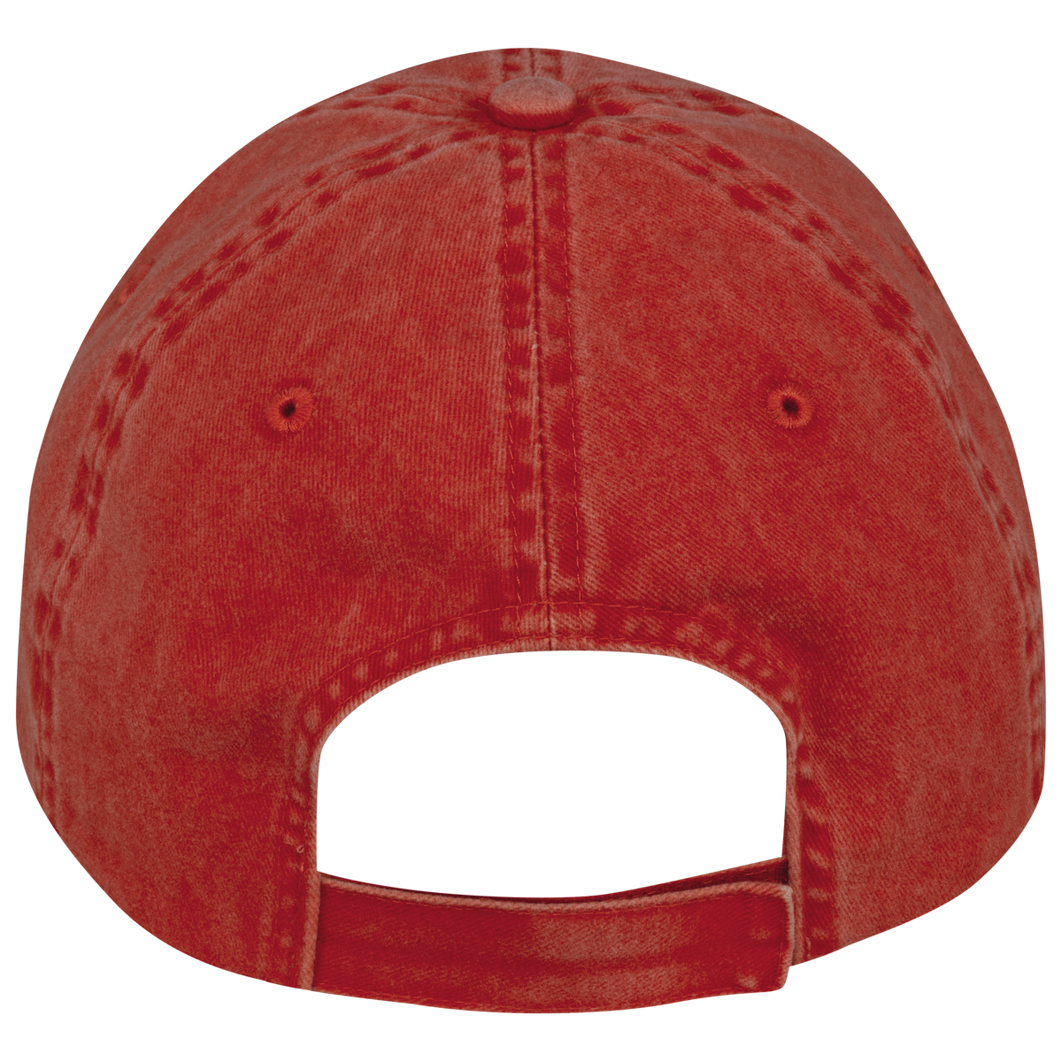 NS040 - Gorra ecorresponsable efecto lavado unisex - Washed Paprika - trasera