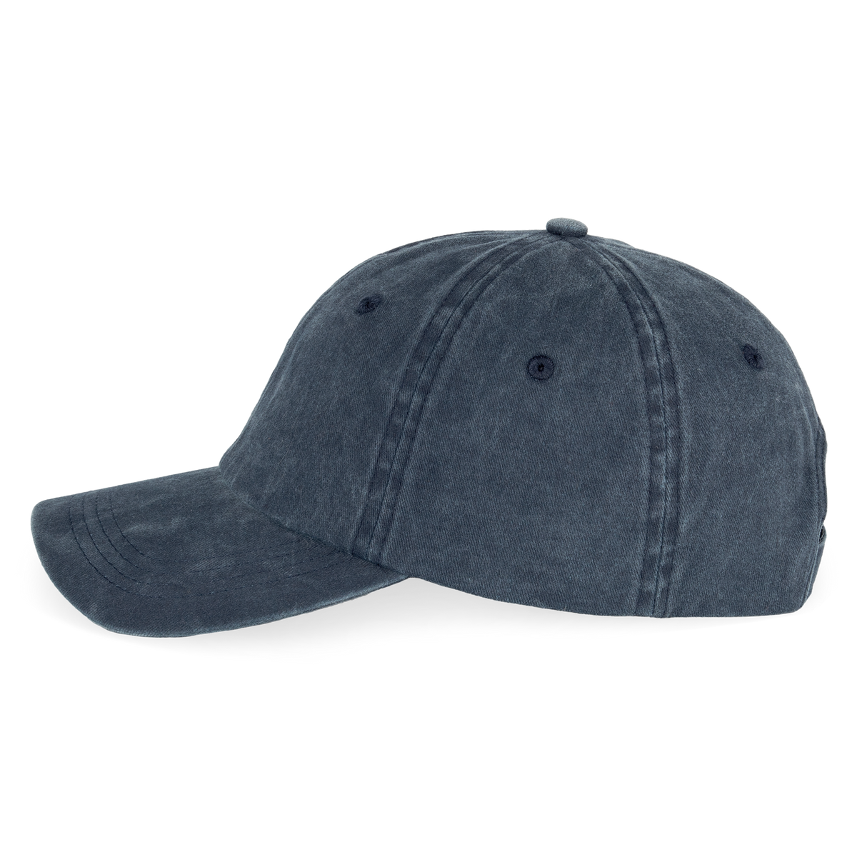 NS040 - Gorra ecorresponsable efecto lavado unisex - Washed Navy Blue - lateral