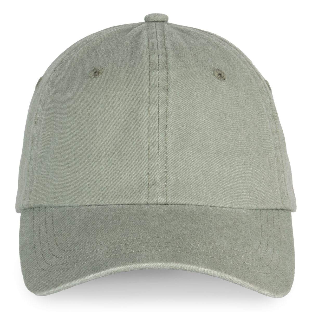 NS040 - Gorra ecorresponsable efecto lavado unisex - Washed Almond Green - frontal