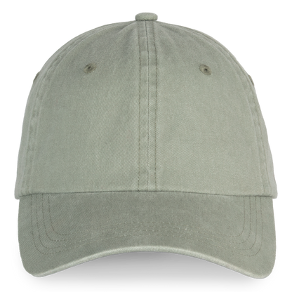 NS040 - Gorra ecorresponsable efecto lavado unisex - Washed Almond Green - frontal