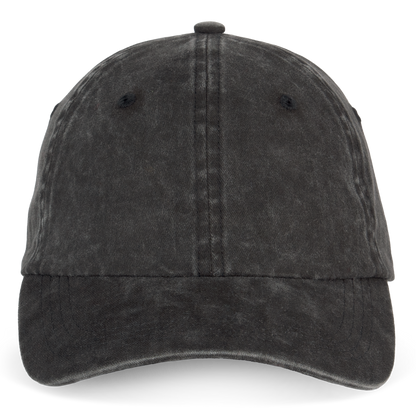 NS040 - Gorra ecorresponsable efecto lavado unisex - Washed black - frontal
