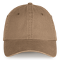 NS040 - Gorra ecorresponsable efecto lavado unisex - Washed Dark Camel - frontal