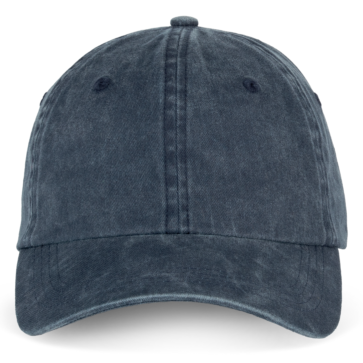 NS040 - Gorra ecorresponsable efecto lavado unisex - Washed Navy Blue - frontal