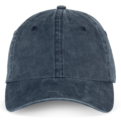 NS040 - Gorra ecorresponsable efecto lavado unisex - Washed Navy Blue - frontal