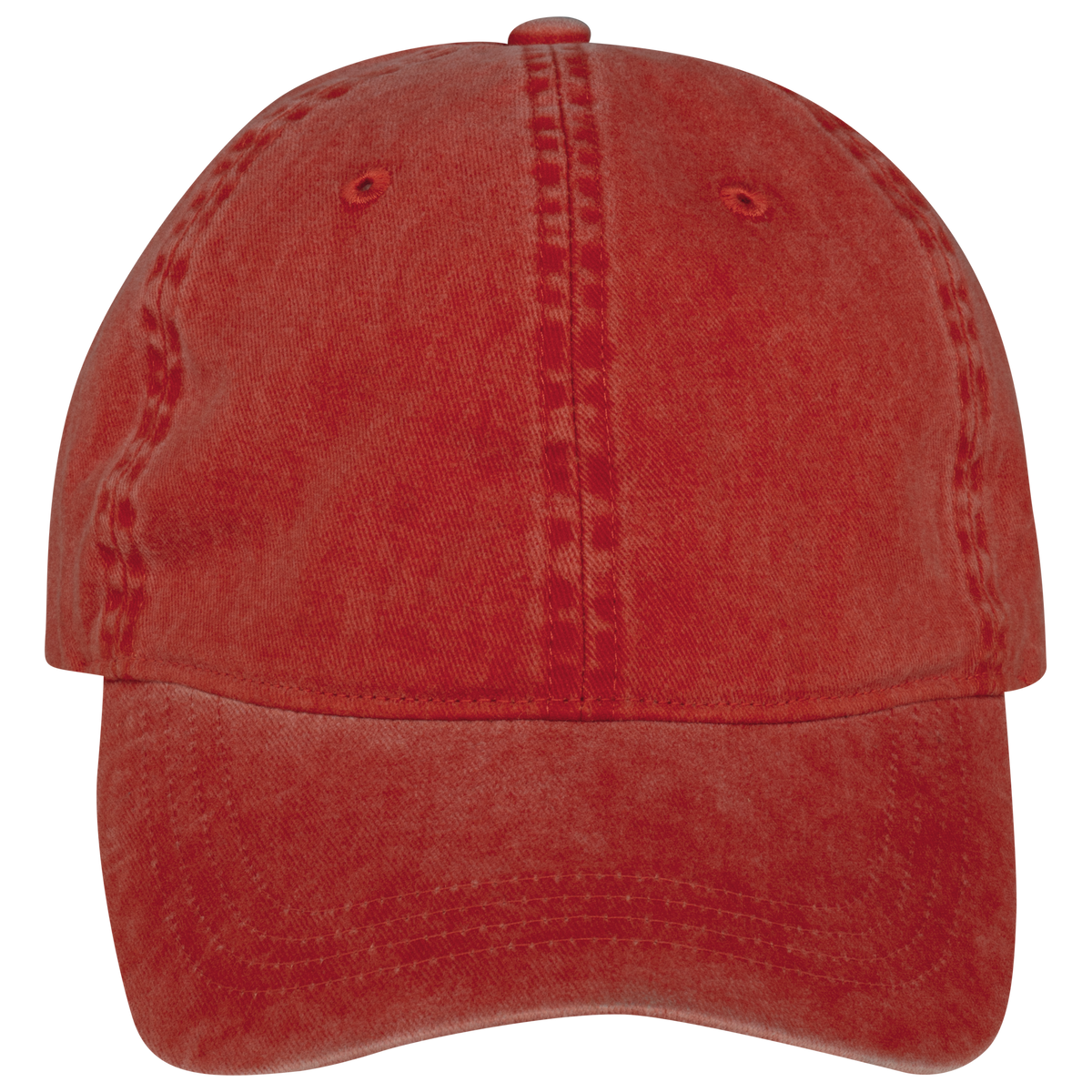 NS040 - Gorra ecorresponsable efecto lavado unisex - Washed Paprika - frontal