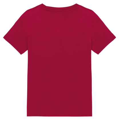 NS307 - Camiseta ecorresponsable infantil - Hibiscus Red - trasera