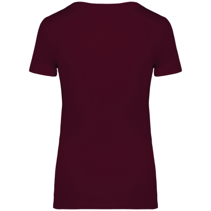 NS324 - Camiseta ecorresponsable mujer - Dark Cherry - trasera