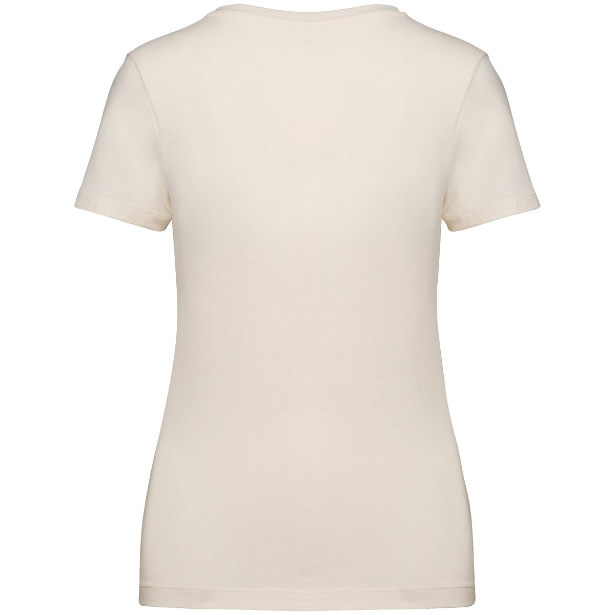 NS324 - Camiseta ecorresponsable mujer - Raw Natural - trasera