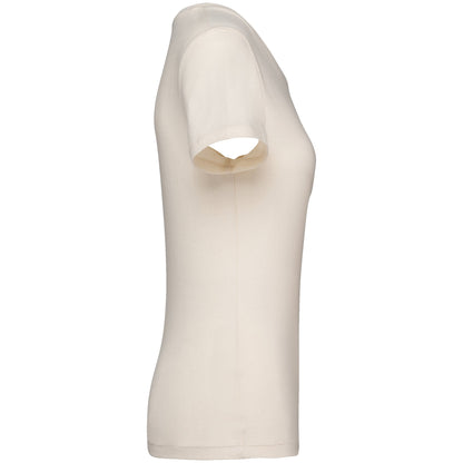 NS324 - Camiseta ecorresponsable mujer - Raw Natural - lateral
