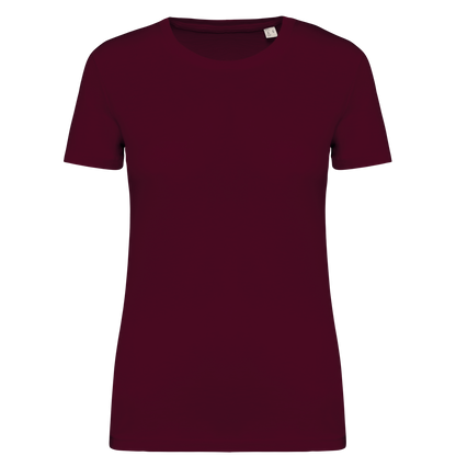 NS324 - Camiseta ecorresponsable mujer - Dark Cherry - frontal