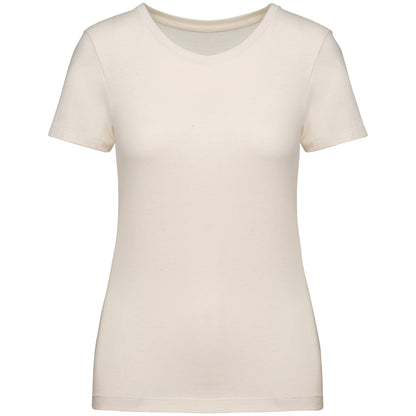 NS324 - Camiseta ecorresponsable mujer - Raw Natural - frontal