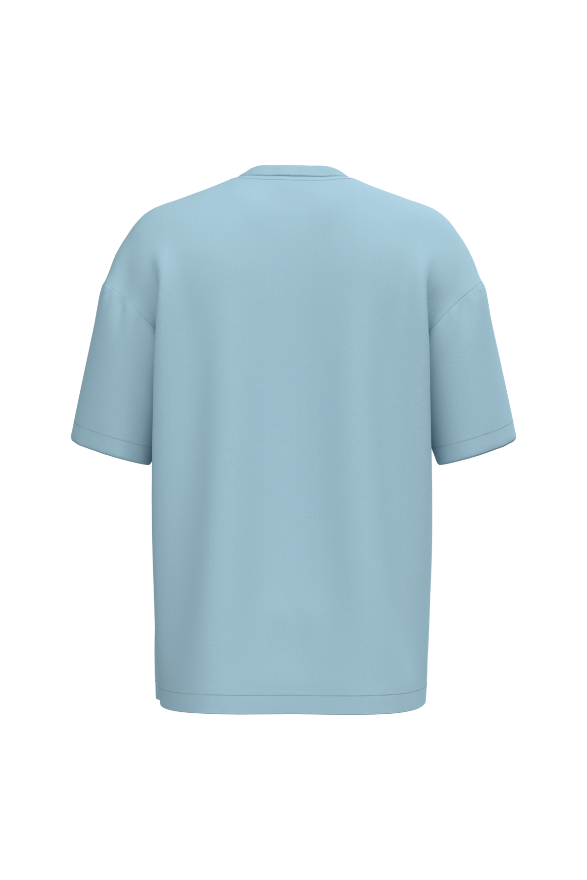 NS332 - Camiseta ecorresponsable oversize hombre - Aquamarine - trasera