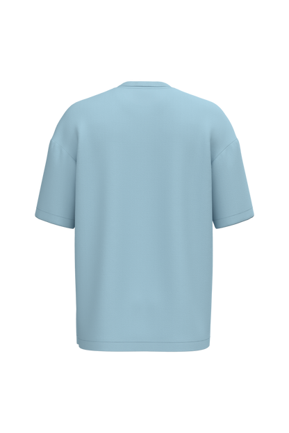 NS332 - Camiseta ecorresponsable oversize hombre - Aquamarine - trasera