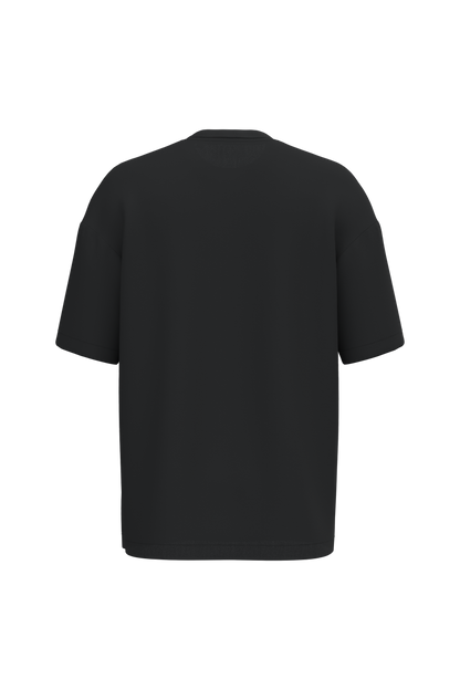 NS332 - Camiseta ecorresponsable oversize hombre - Black - trasera