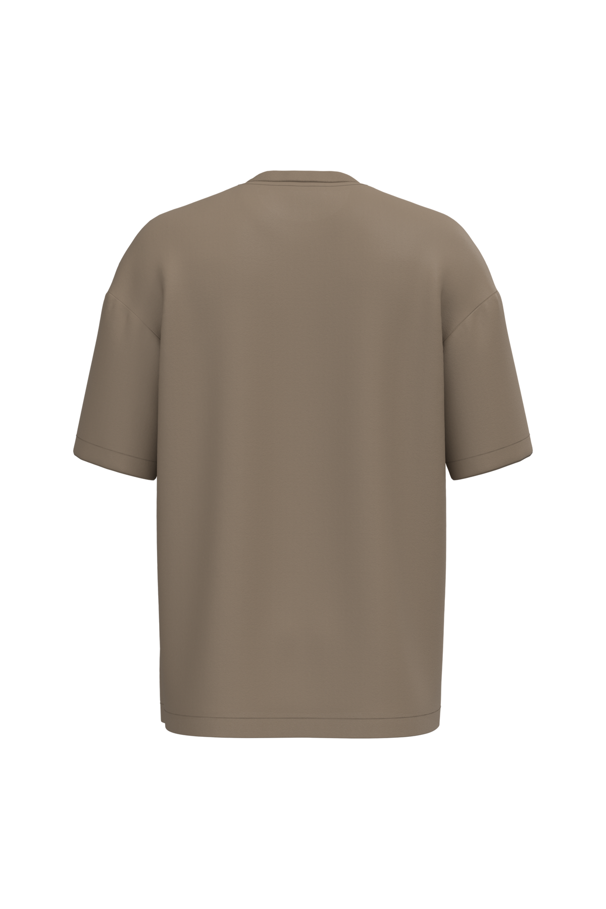 NS332 - Camiseta ecorresponsable oversize hombre - Driftwood - trasera