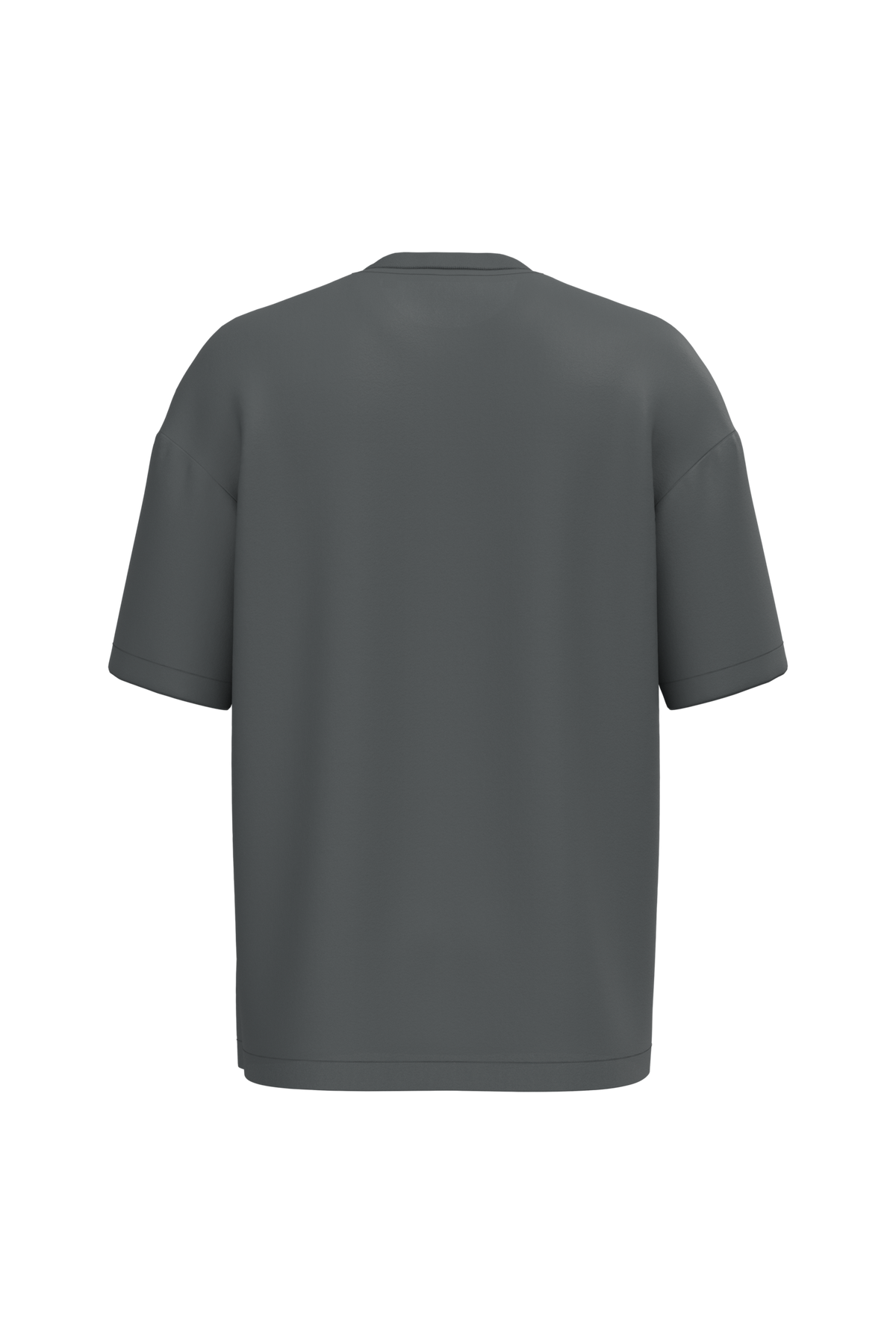 NS332 - Camiseta ecorresponsable oversize hombre - Iron Grey - trasera