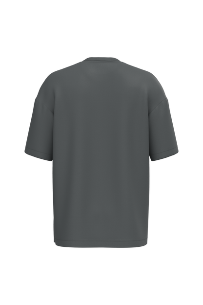 NS332 - Camiseta ecorresponsable oversize hombre - Iron Grey - trasera