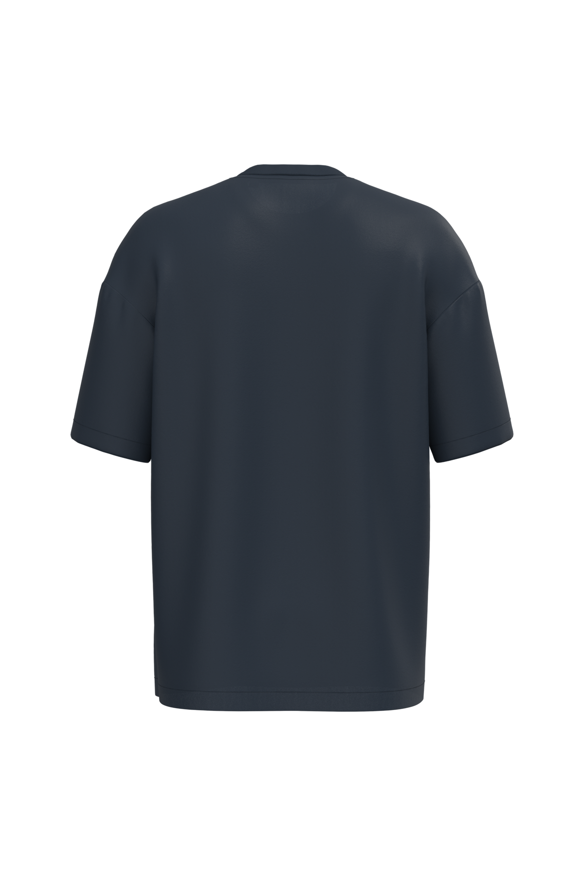 NS332 - Camiseta ecorresponsable oversize hombre - Navy Blue - trasera