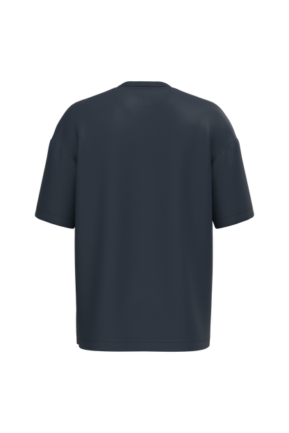 NS332 - Camiseta ecorresponsable oversize hombre - Navy Blue - trasera