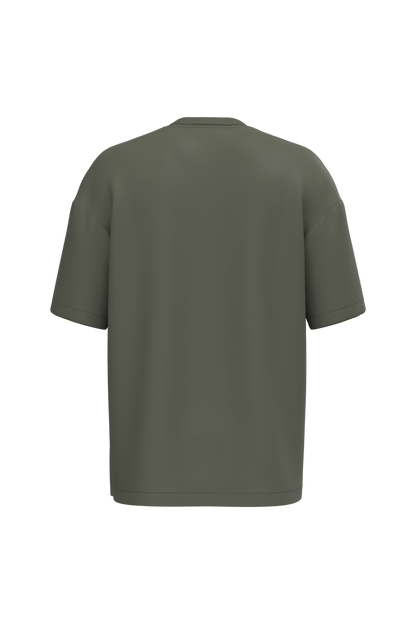 NS332 - Camiseta ecorresponsable oversize hombre - Organic Khaki - trasera