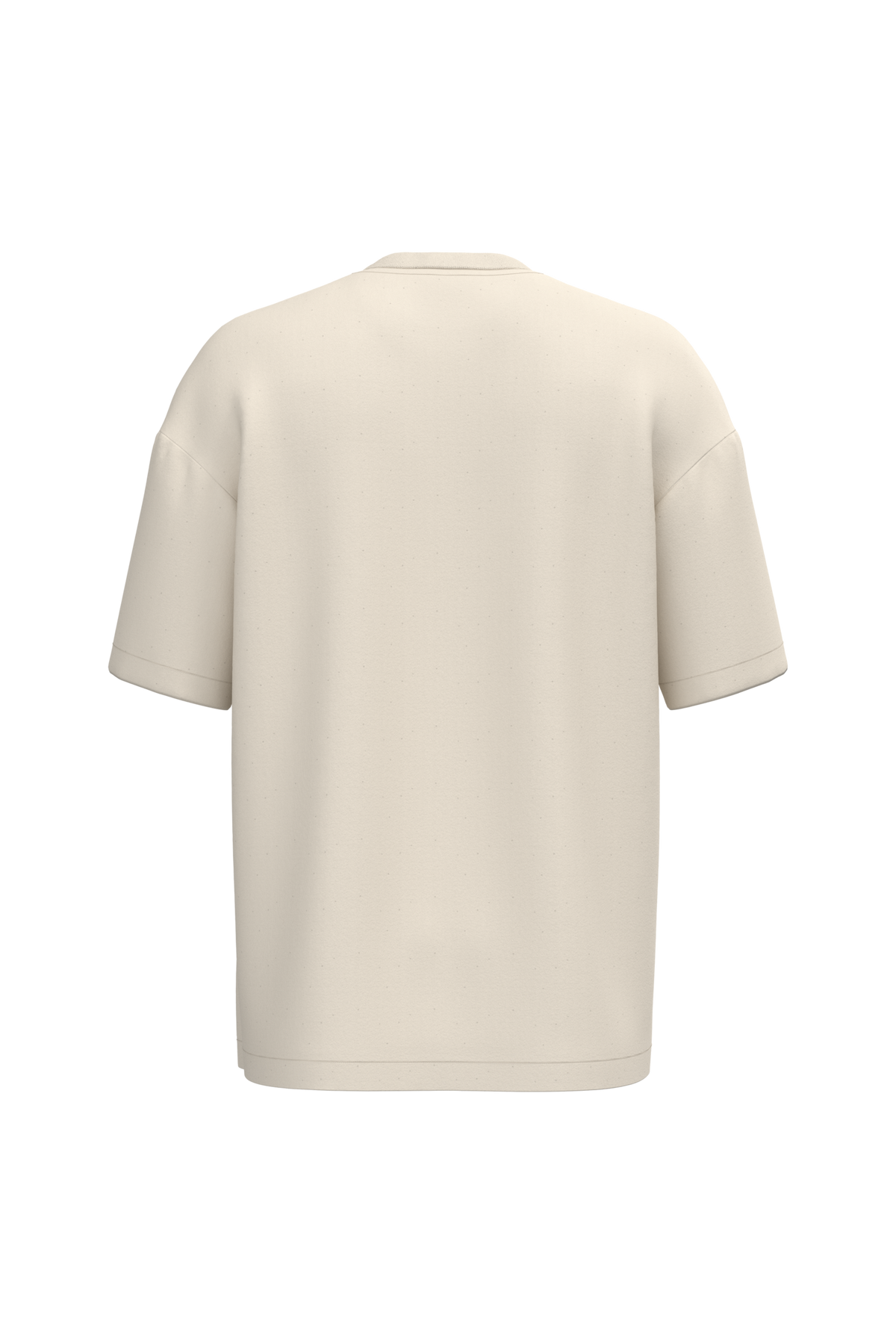 NS332 - Camiseta ecorresponsable oversize hombre - Raw Natural - trasera