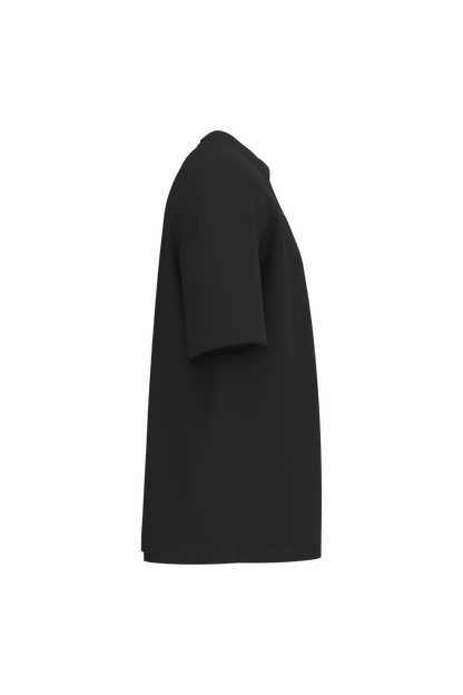 NS332 - Camiseta ecorresponsable oversize hombre - Black - lateral