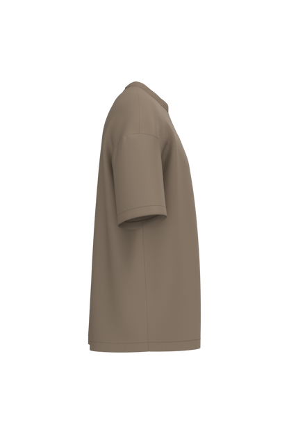 NS332 - Camiseta ecorresponsable oversize hombre - Driftwood - lateral