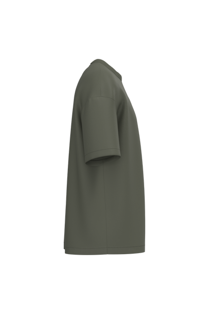 NS332 - Camiseta ecorresponsable oversize hombre - Organic Khaki - lateral