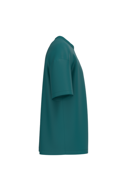 NS332 - Camiseta ecorresponsable oversize hombre - Peacock Green - lateral