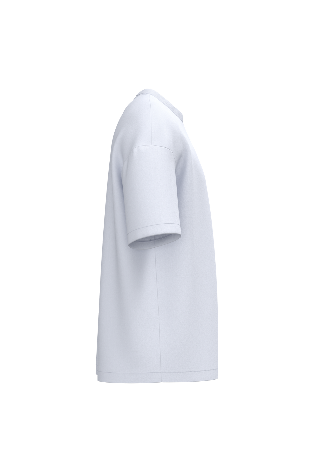 NS332 - Camiseta ecorresponsable oversize hombre - White - lateral