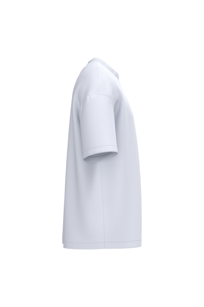NS332 - Camiseta ecorresponsable oversize hombre - White - lateral