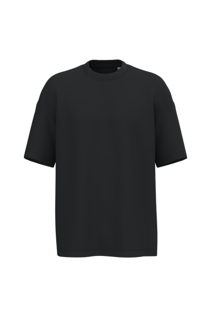 NS332 - Camiseta ecorresponsable oversize hombre - Black - frontal