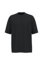 NS332 - Camiseta ecorresponsable oversize hombre - Black - frontal