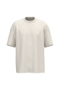 NS332 - Camiseta ecorresponsable oversize hombre - Ivory - frontal