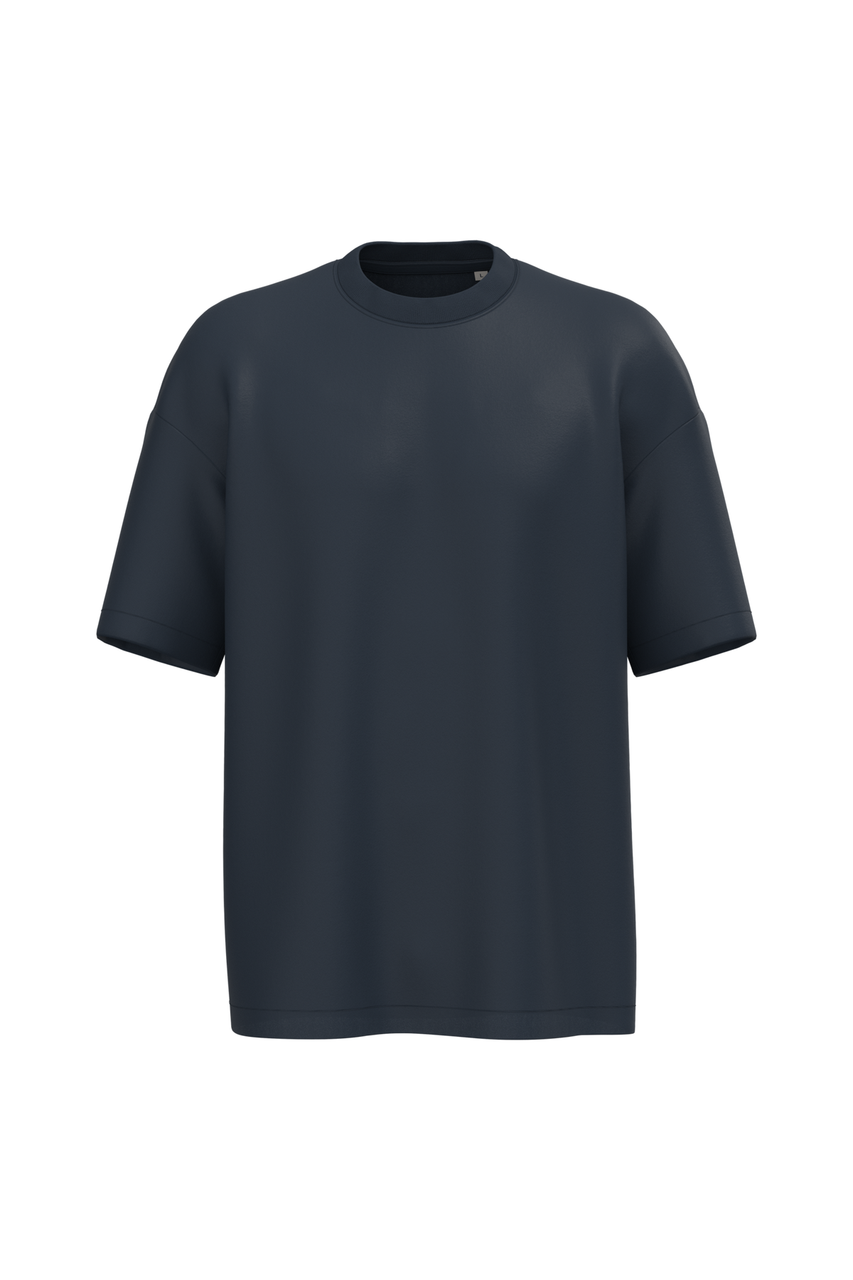 NS332 - Camiseta ecorresponsable oversize hombre - Navy Blue - frontal