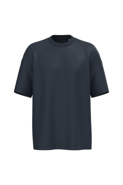NS332 - Camiseta ecorresponsable oversize hombre - Navy Blue - frontal