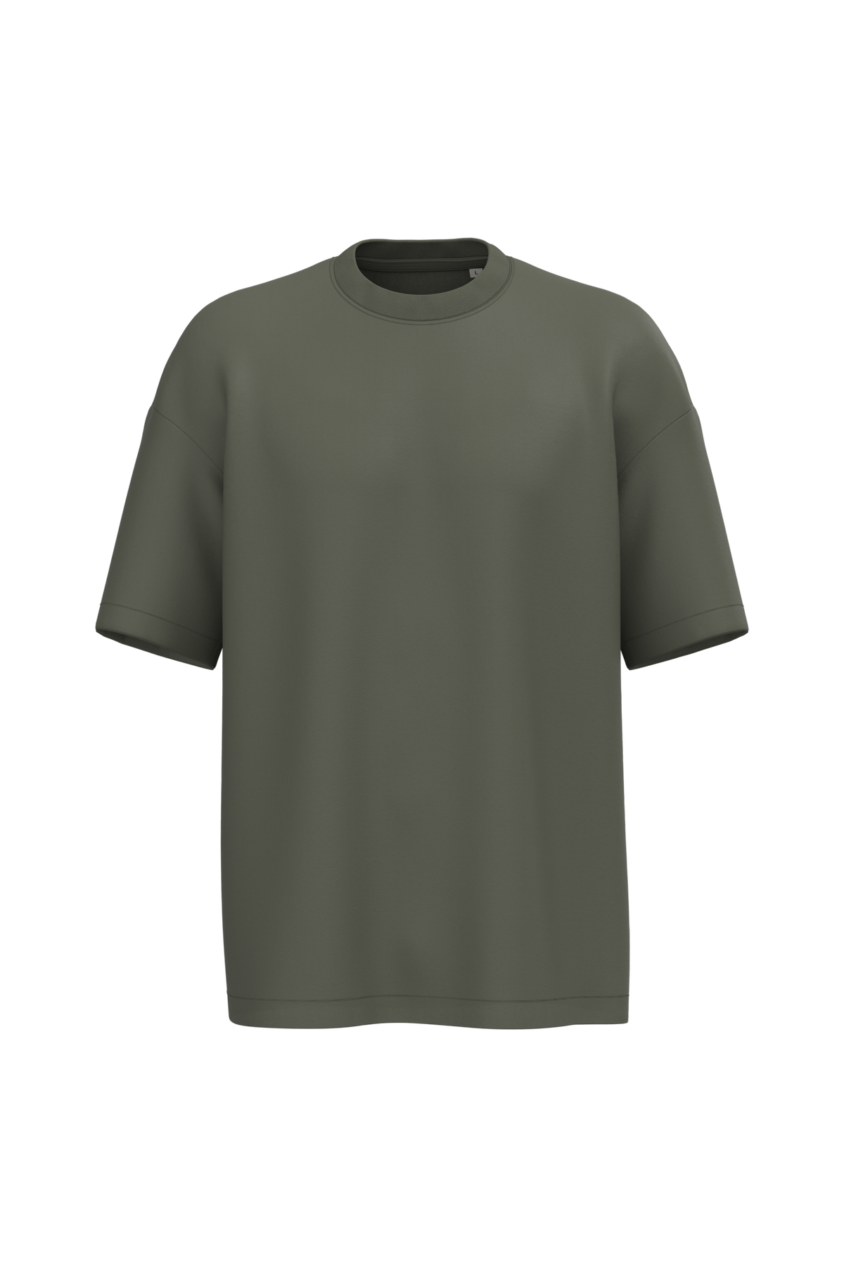 NS332 - Camiseta ecorresponsable oversize hombre - Organic Khaki - frontal