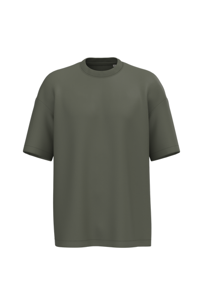 NS332 - Camiseta ecorresponsable oversize hombre - Organic Khaki - frontal