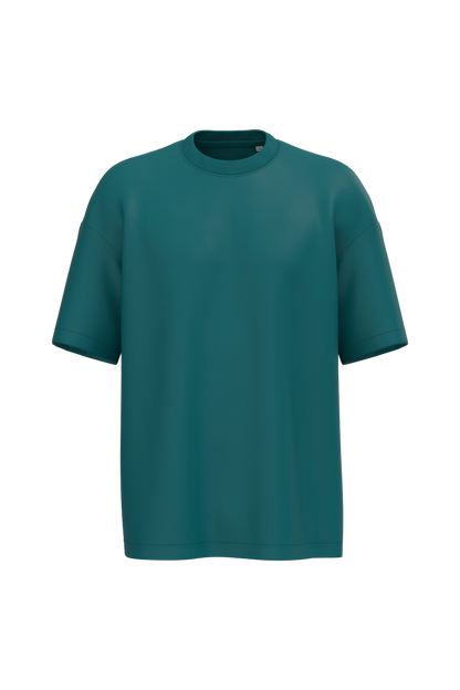 NS332 - Camiseta ecorresponsable oversize hombre - Peacock Green - frontal