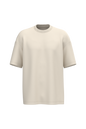NS332 - Camiseta ecorresponsable oversize hombre - Raw Natural - frontal