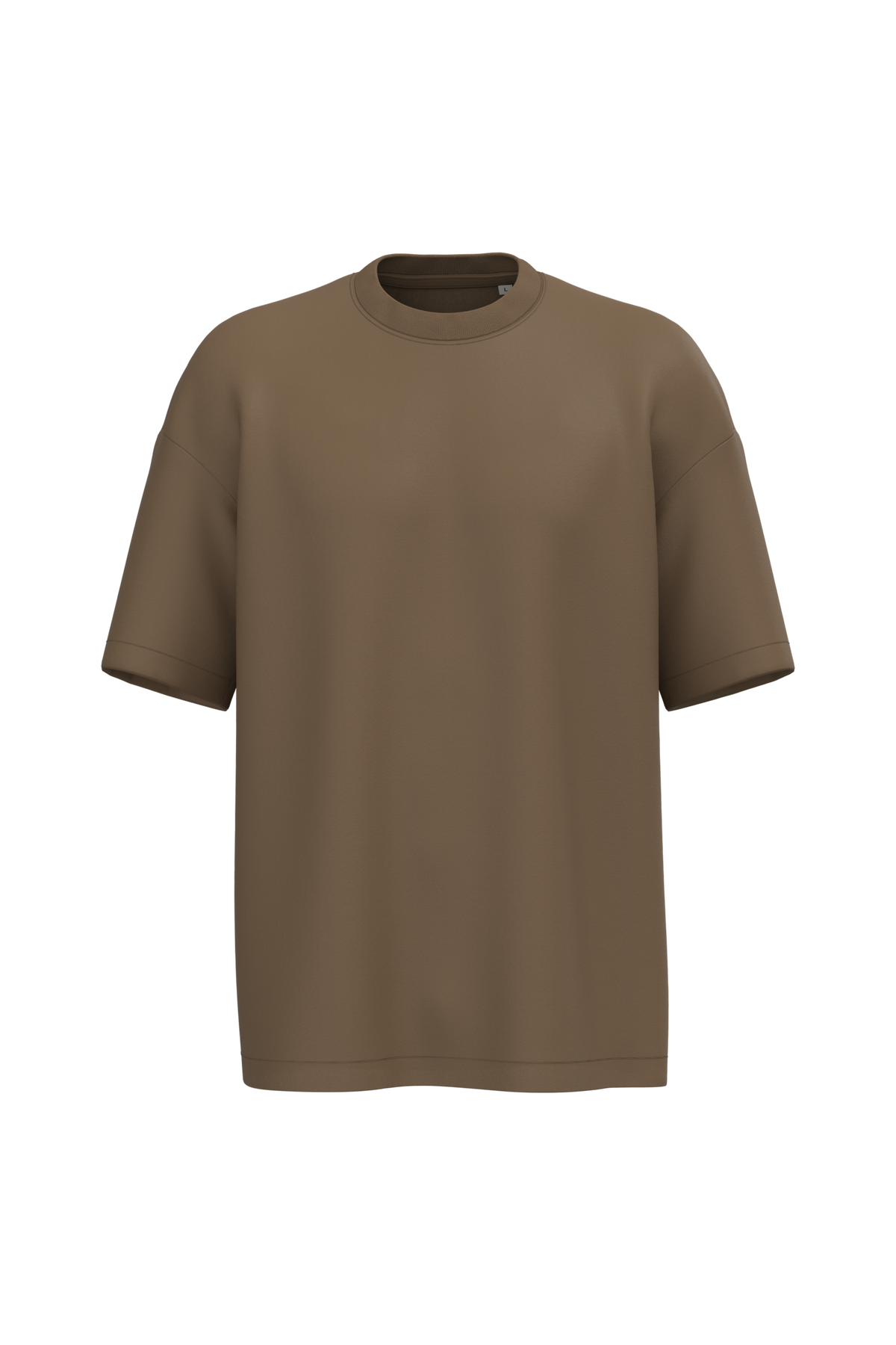 NS332 - Camiseta ecorresponsable oversize hombre - Toffee - frontal
