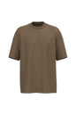 NS332 - Camiseta ecorresponsable oversize hombre - Toffee - frontal