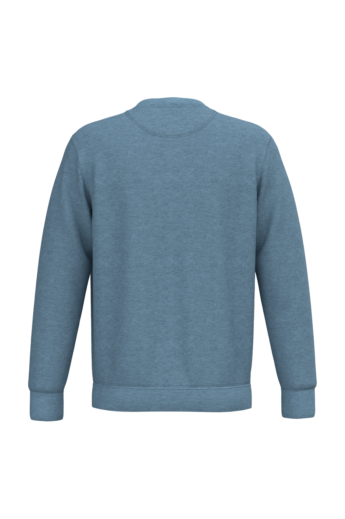 NS400 - Sudadera  ecorresponsable de cuello redondo unisex - Cool Blue Heather - trasera