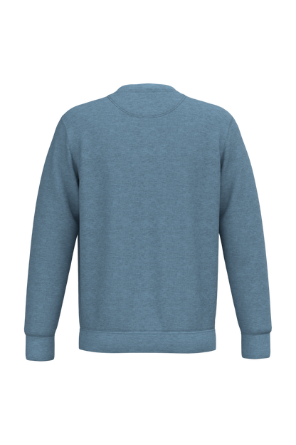 NS400 - Sudadera  ecorresponsable de cuello redondo unisex - Cool Blue Heather - trasera